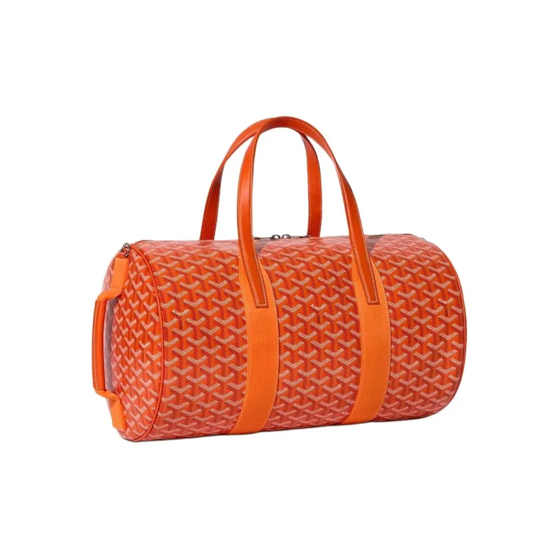 GOYARD Canvas With Calfskin Sports Bag Travel Bag Unisex Orange-1