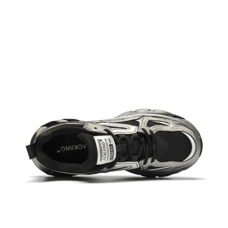 AOKANG Cushioning, Abrasion Resistant, Slip Resistant Low Top Chunky Sneakers Men's Shopping Bag-3