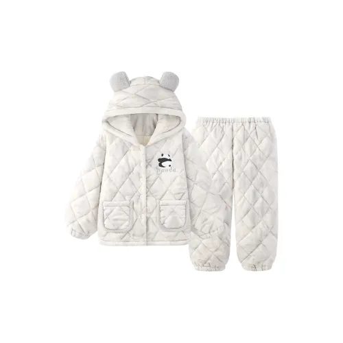 Qiao Ni Tong Pajama Set Women's Luminous Gray