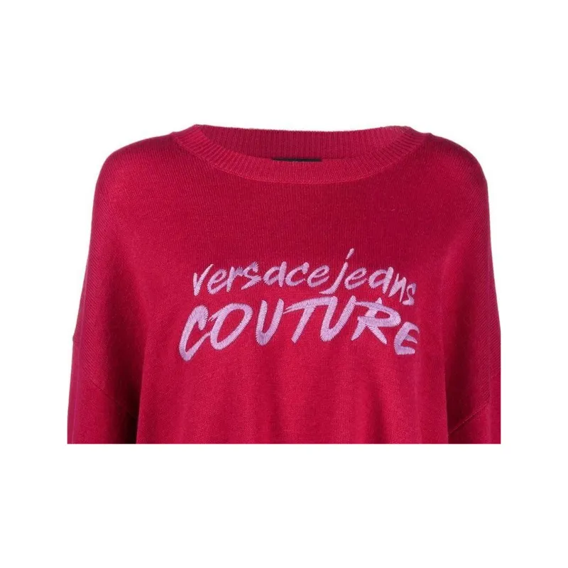 VERSACE JEANS COUTURE Embroidered logo Wide sleeve Jumper-4