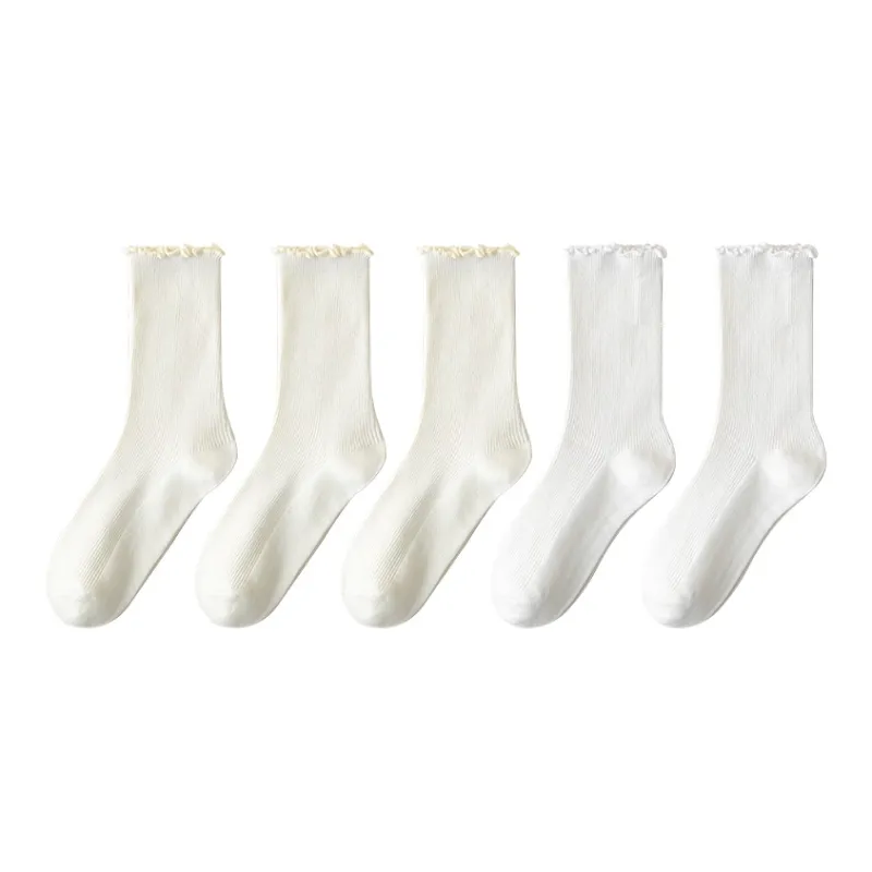 Lan Miao Mid Calf Socks Women's 5 Pack-7