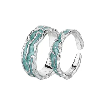 Children's Drawings S925 Silver Rings Unisex
