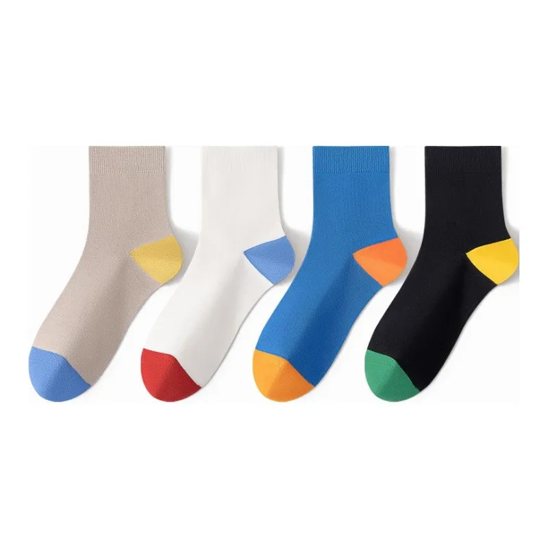 MIIOW Mid Calf Socks Men's 4 Pack-15