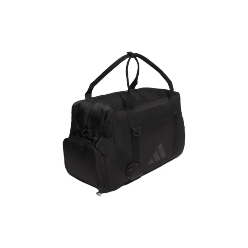 Adidas Polyester One Shoulder Crossbody Portable Travel Bag Unisex Black-1