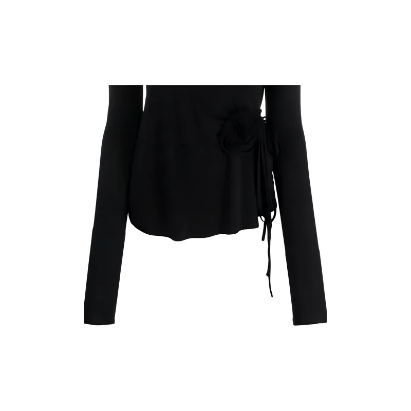 Blumarine Long sleeved Wrap Shirt-5
