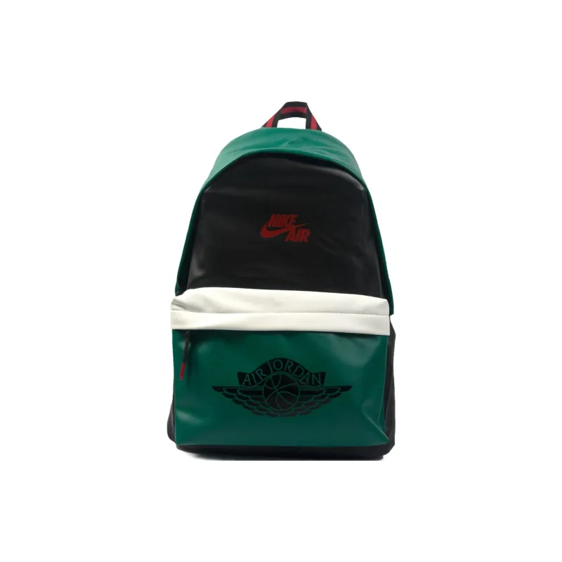 Jordan Polyester Basketball Bags Backpack Regular Unisex Black Green Multicolor-1