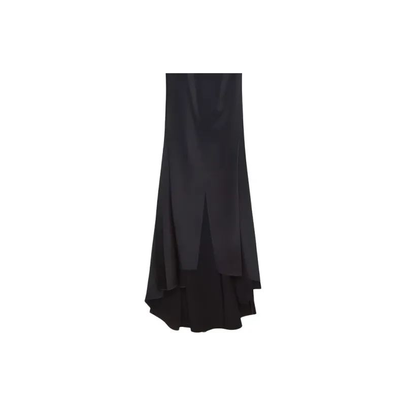 Givenchy Spaghetti Strap Evening Draped Dress-4