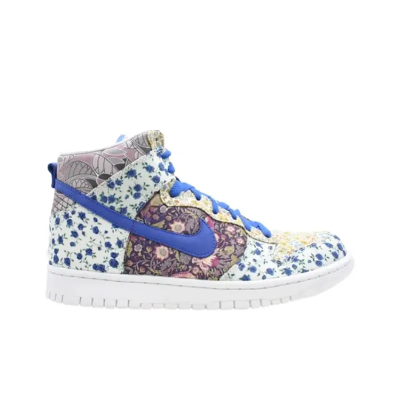 Nike Dunk High Wear-resistant And Lightweight High-Top Skateboard Shoes Women's Blue-1