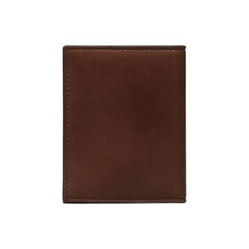 THOM BROWNE· Calfskin Card Holder Men's Chocolate-1