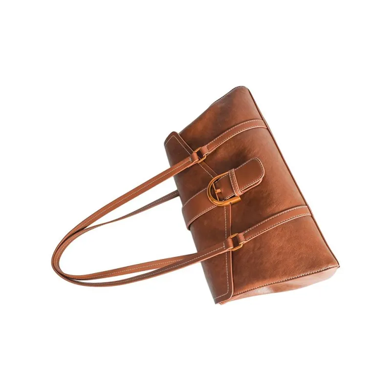 GELANNI Polyurethane Handbag Shoulder Bag Regular Unisex Brown-3