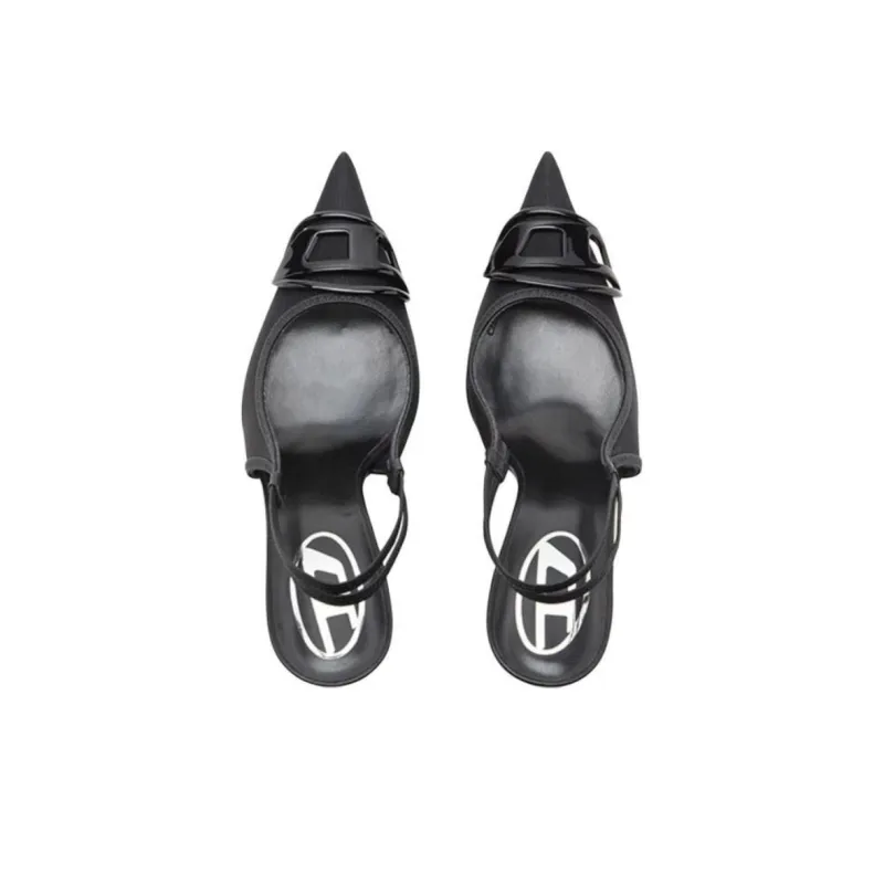 DIESEL Slim Heel High Heels Women's Black-4