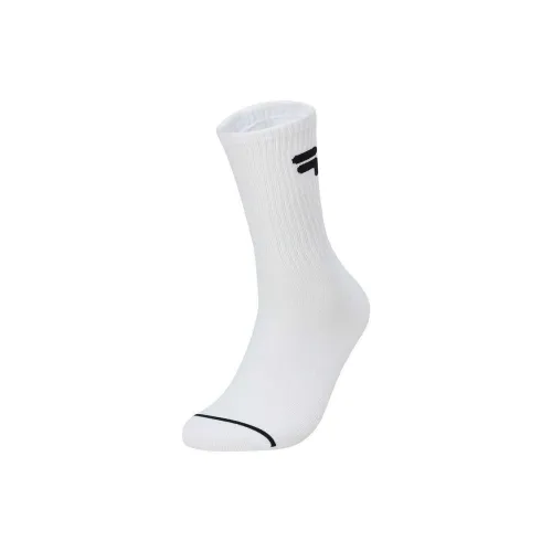 FILA FUSION TOKYO STUDIO Series Knee-High Socks Men's 1 Pack Standard White