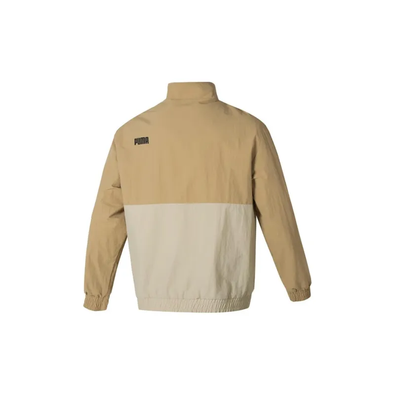 PUMA Casual Sportswear Men Set Brown Jacket+Black Pants-2