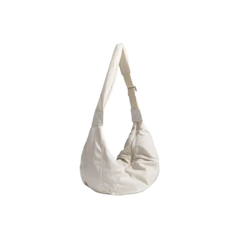 Carksky Canvas Canvas Bag Shoulder Bags Regular Unisex White/Black-1