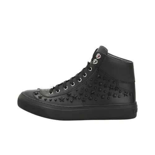 Jimmy Choo Argyle High-Top Skateboard Shoes Men's Black