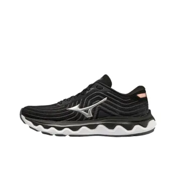 Mizuno Wave Horizon 6 Wear-resistant And Lightweight Low-Top Running Shoes Women's Black Loose Fit