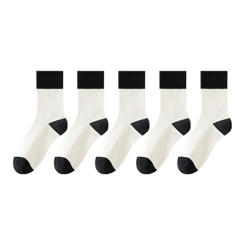 Cotton Gene Mid Calf Socks Women's 5 Pack-6