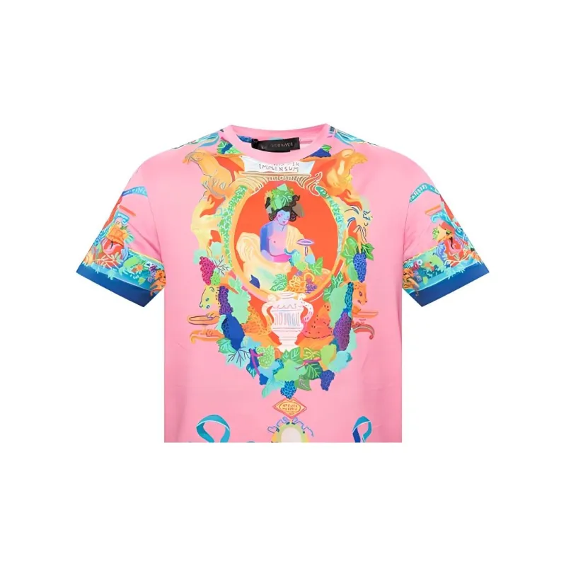 VERSACE T Shirts Men Pink-4