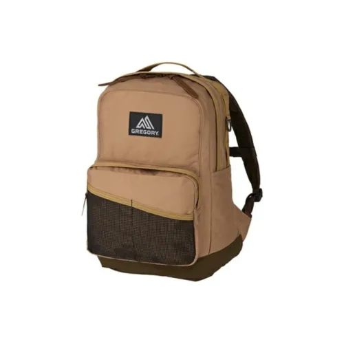 POSTGENERAL Canvas Backpack Medium Size Unisex Caramel