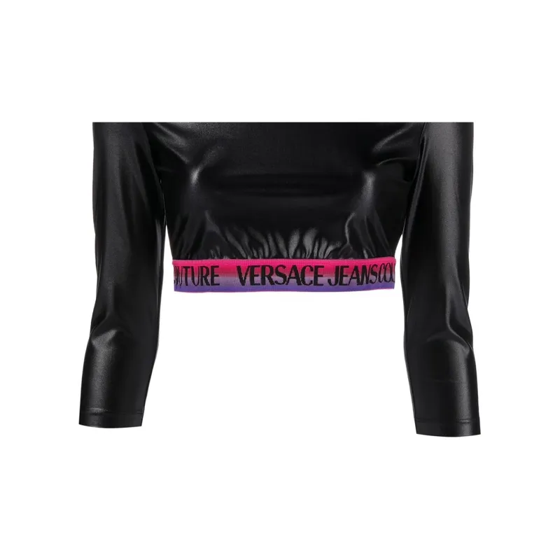 VERSACE JEANS COUTURE Crewneck Cropped Top-5