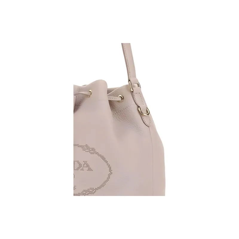 PRADA Leather Handbag Women's Light Pink-4