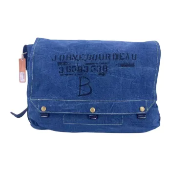 Alternative Country Denim Messenger Bag, Crossbody Bag, Shoulder Bag Unisex Denim Blue