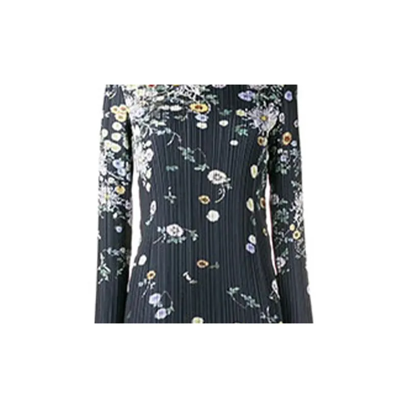 Givenchy Long-Sleeved Dresses Women's Blue-4