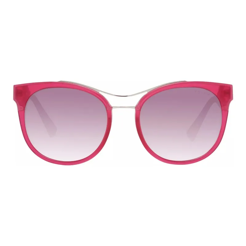 Police Acetate Plastic Aviator Sunglasses Women's Red-1