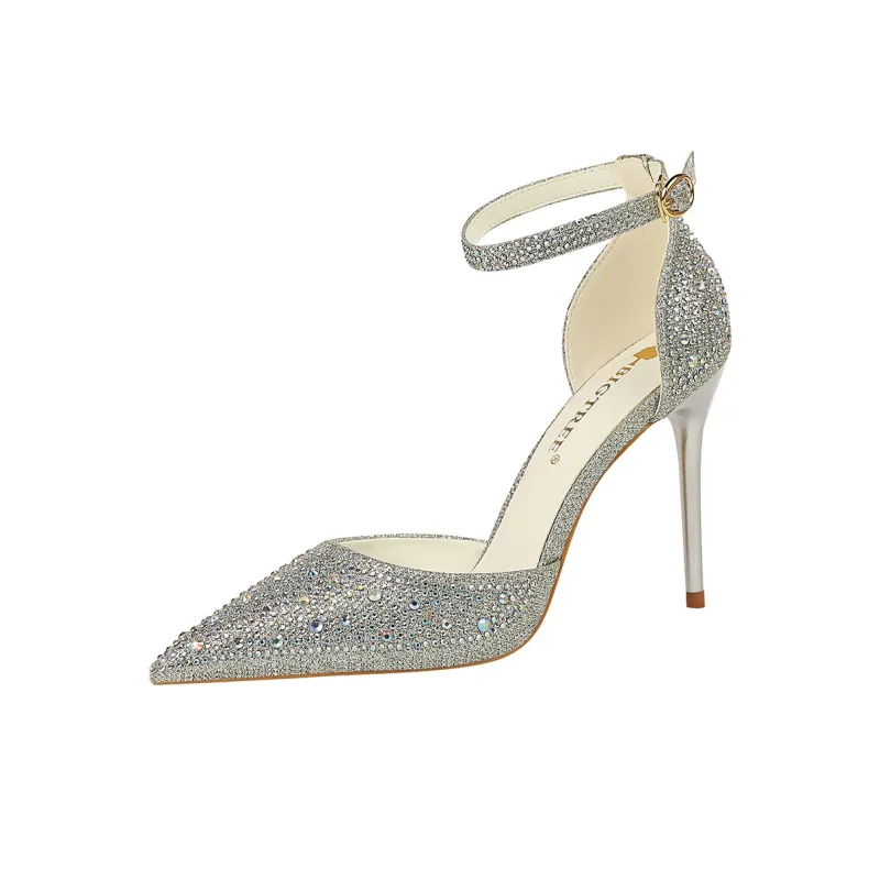 QITUMAUL Slim Heel High Heels Women's-10
