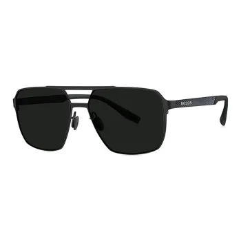 BOLON Stainless Steel Rubber Aviator Sunglasses Men's