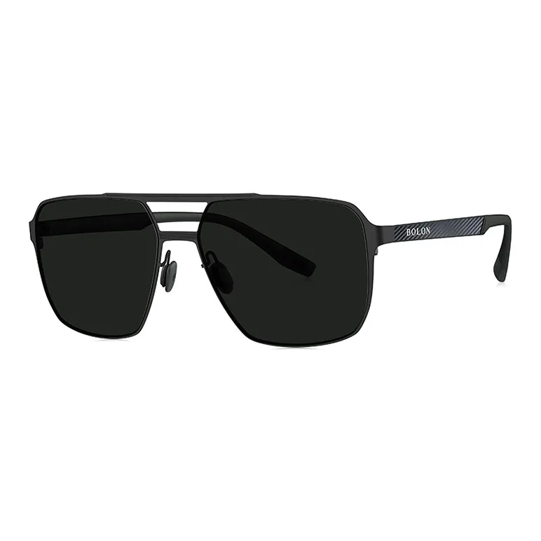 BOLON Stainless Steel Rubber Aviator Sunglasses Men's-0