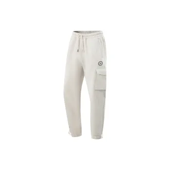 LiNing WOW Knitted Sweatpants Men's Heather Gray Tile Gray