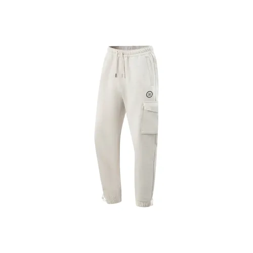 LiNing WOW Knitted Sweatpants Men's Heather Gray Tile Gray