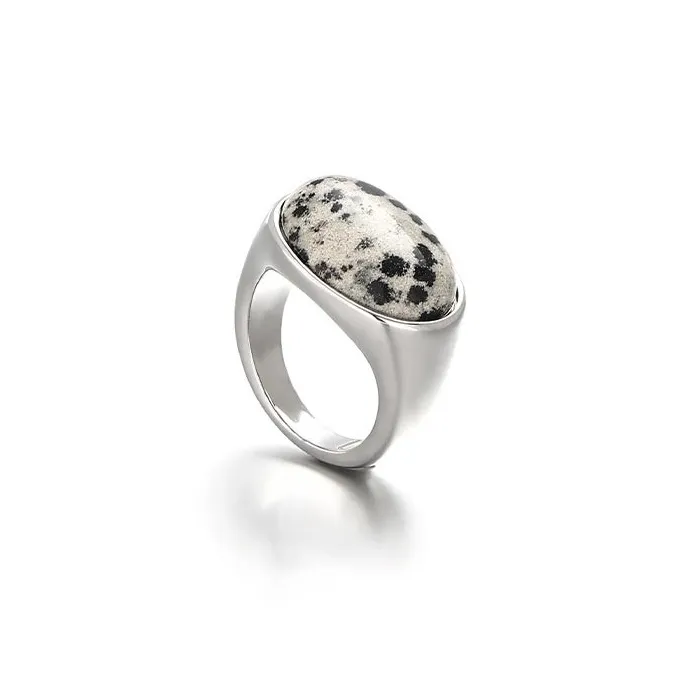 DAN DREAM Spot Stone Rings Unisex-0