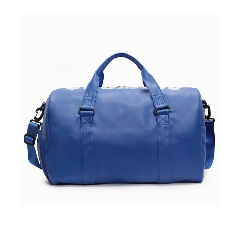 SURELAPTOP PU Portable Crossbody Travel Bag Unisex Silver/Black/Blue-12