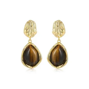DAN DREAM S925 Silver Stud Earrings Women's