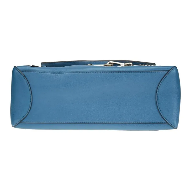 Chloe Faye Suede Calfskin One Shoulder Handbag Women's Blue-2