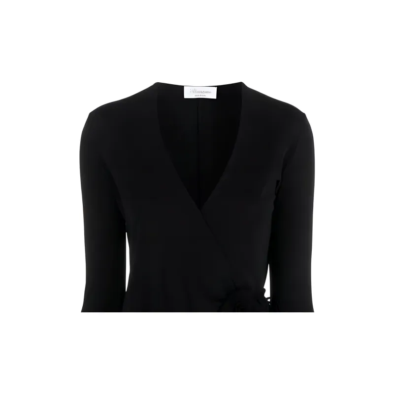 Blumarine Long sleeved Wrap Shirt-4