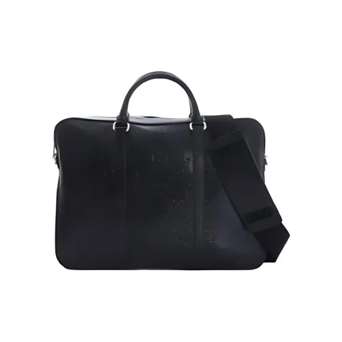 GUCCI Leather Briefcase, Crossbody Handbag, Shoulder Bag Men's Black