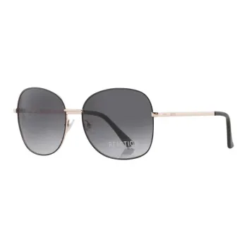 KENNETH COLE Metal Irregular Shape Sunglasses Unisex Black