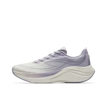 Anta Rebound Height Increasing Lightweight Breathable Low Top Casual Running Shoes Women's White Purple