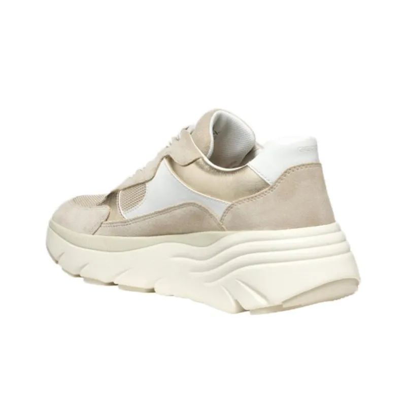 GEOX Diamanta Abrasion Resistant Slip Resistant Low Top Casual Shoes Women's Light Taupe-4