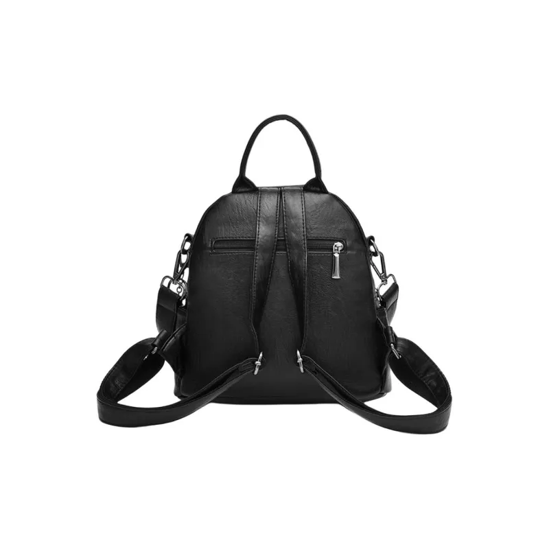 REDOO PU Backpack Regular Women's Black-5