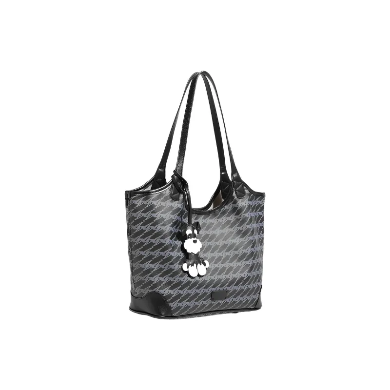 NATTY PVC Shoulder Bag Regular Women's Black-2