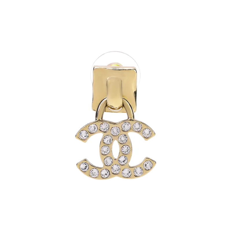 CHANEL Earrings Women's Gold-2