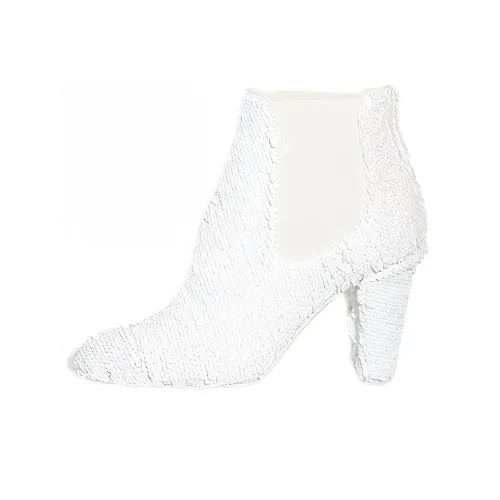 CHANEL Chelsea Boots Women's White