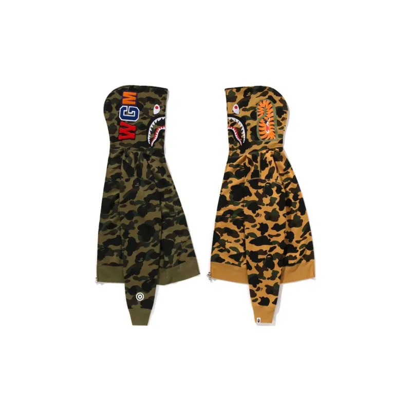 Bape 1st Camo Separate Shark Full Zip Hoodie-3