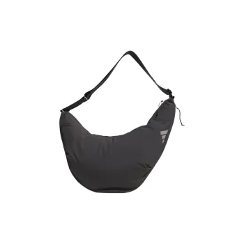 Adidas Recycled Polyamide Shoulder Bag, Crossbody Bag Regular Unisex Carbon Black