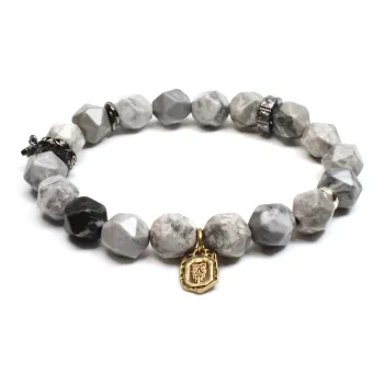 CUIJING Map Stone Bracelets Unisex