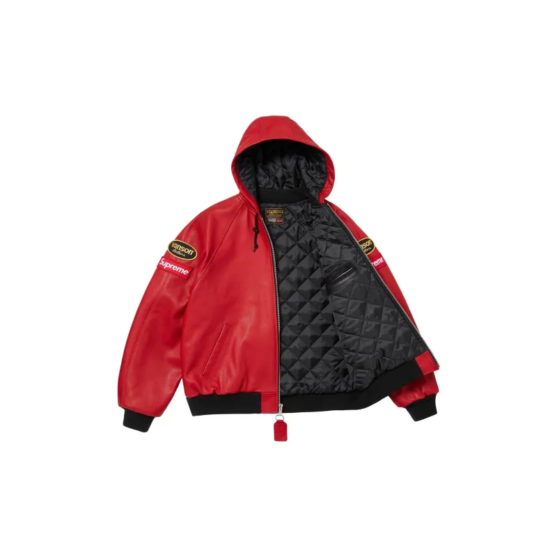 Supreme Vanson Leathers Hooded Work Jacket-2